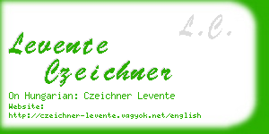 levente czeichner business card